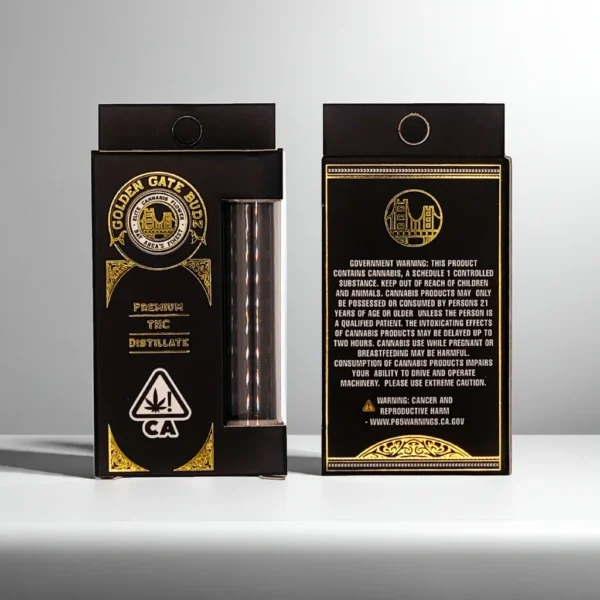 Vape Cartridge Boxes with Foiling